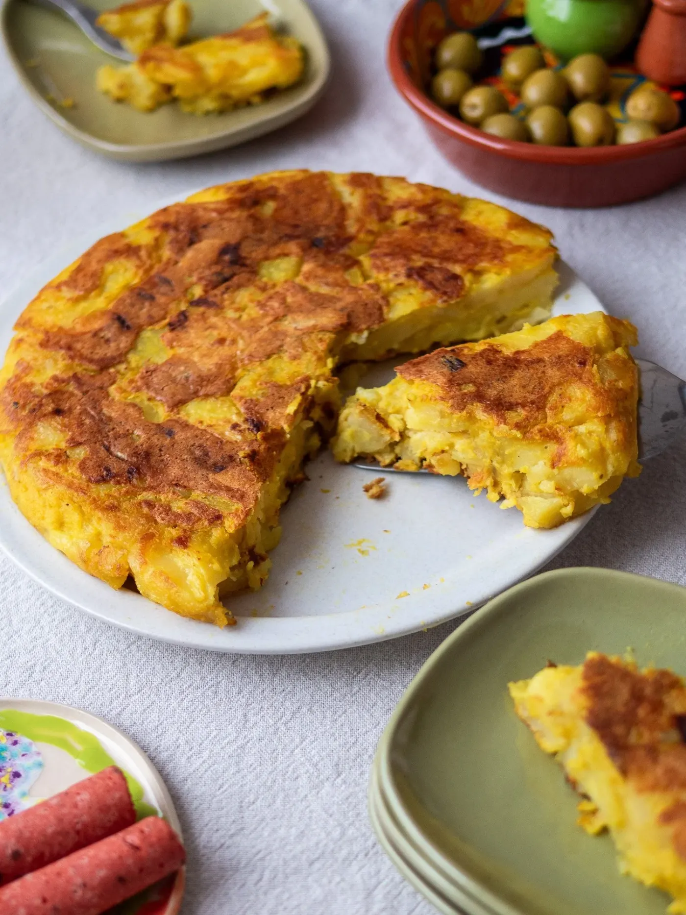 vegansk potatistortilla